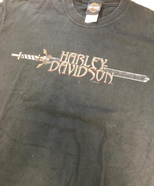 HARLEY-DAVIDSON（ハーレーダビッドソン）HARLEY-DAVIDSON (ハーレーダビッドソン) プリントTシャツ ブラック サイズ:Lの古着・服飾アイテム