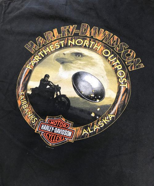 HARLEY-DAVIDSON（ハーレーダビッドソン）HARLEY-DAVIDSON (ハーレーダビッドソン) プリントTシャツ ブラック サイズ:Lの古着・服飾アイテム