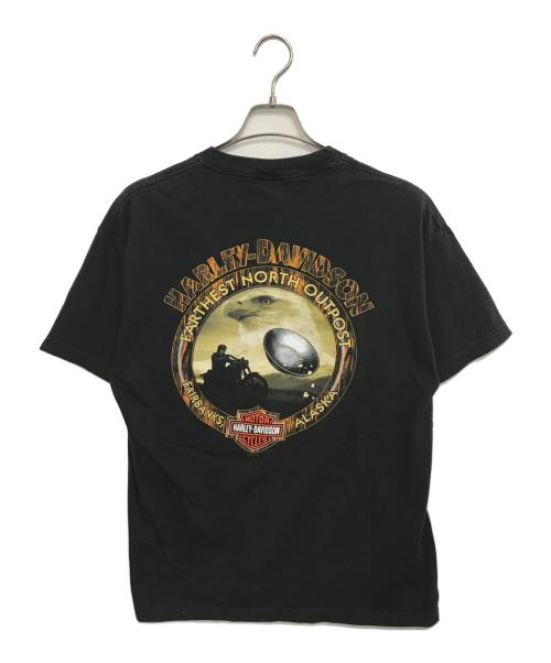 HARLEY-DAVIDSON（ハーレーダビッドソン）HARLEY-DAVIDSON (ハーレーダビッドソン) プリントTシャツ ブラック サイズ:Lの古着・服飾アイテム