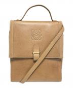LOEWEロエベ）の古着「アナグラムレザーショルダーバッグ」｜ベージュ