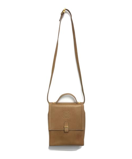 LOEWE（ロエベ）LOEWE (ロエベ) アナグラムレザーショルダーバッグ ベージュ サイズ:表記なしの古着・服飾アイテム