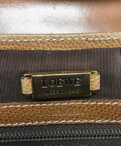 LOEWE（ロエベ）LOEWE (ロエベ) アナグラムレザーショルダーバッグ ベージュ サイズ:表記なしの古着・服飾アイテム