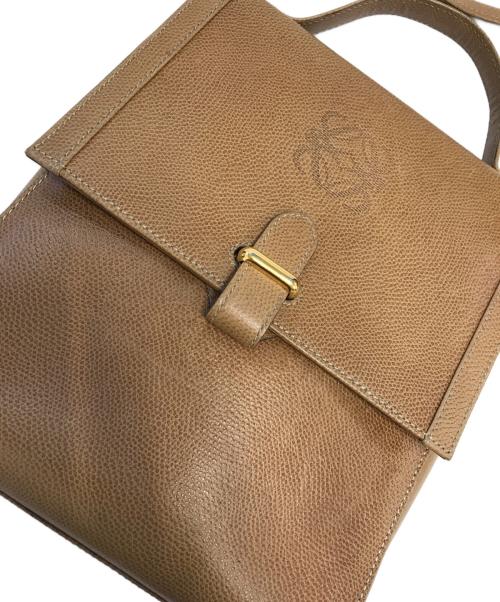 LOEWE（ロエベ）LOEWE (ロエベ) アナグラムレザーショルダーバッグ ベージュ サイズ:表記なしの古着・服飾アイテム