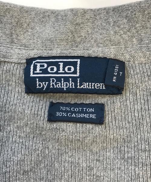 POLO RALPH LAUREN（ポロ・ラルフローレン）POLO RALPH LAUREN (ポロ・ラルフローレン) ニットカーディガン グレー サイズ:XLの古着・服飾アイテム