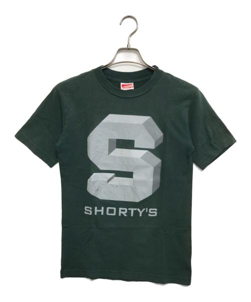 shorty's（ショーティーズ）shorty's (ショーティーズ) ロゴプリントTシャツ グリーン サイズ:Sの古着・服飾アイテム