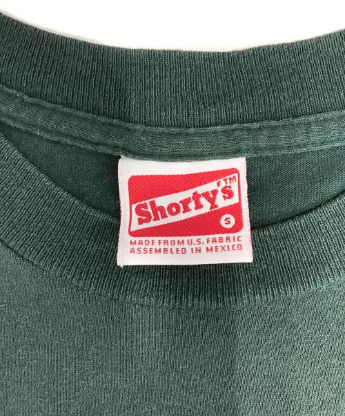 shorty's（ショーティーズ）shorty's (ショーティーズ) ロゴプリントTシャツ グリーン サイズ:Sの古着・服飾アイテム