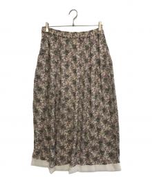 tricot COMME des GARCONS（トリココムデギャルソン）の古着「花柄スカート」｜パープル