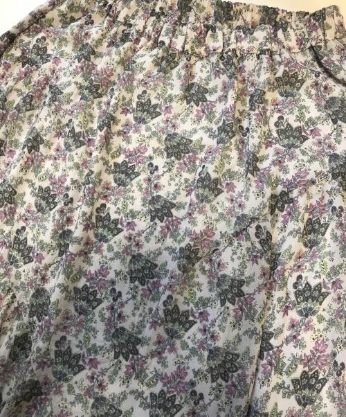 tricot COMME des GARCONS（トリココムデギャルソン）tricot COMME des GARCONS (トリココムデギャルソン) 花柄スカート パープル サイズ:表記なしの古着・服飾アイテム