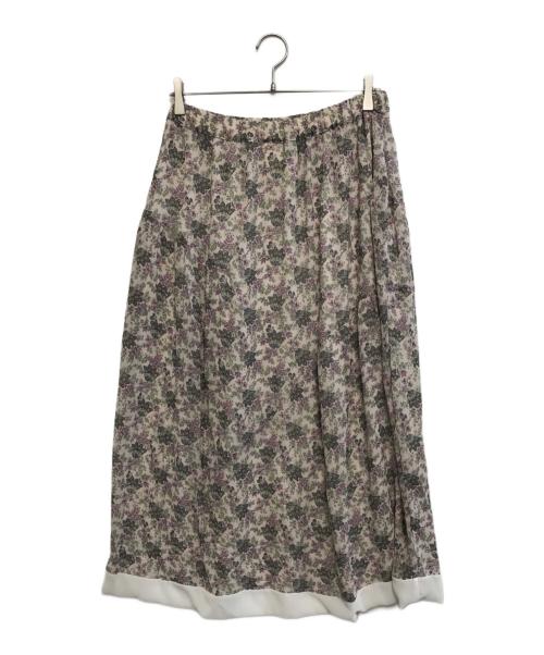 tricot COMME des GARCONS（トリココムデギャルソン）tricot COMME des GARCONS (トリココムデギャルソン) 花柄スカート パープル サイズ:表記なしの古着・服飾アイテム