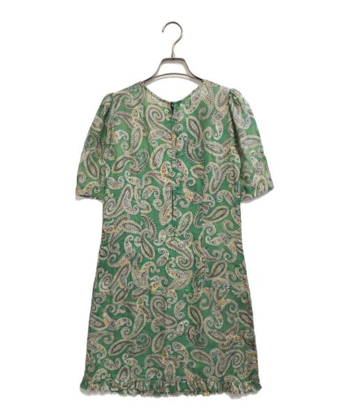 JUNYA WATANABE MAN PINK（ジュンヤワタナベマン ピンク）JUNYA WATANABE MAN PINK (ジュンヤワタナベマン ピンク) ペイズリーワンピース グリーン サイズ:Mの古着・服飾アイテム