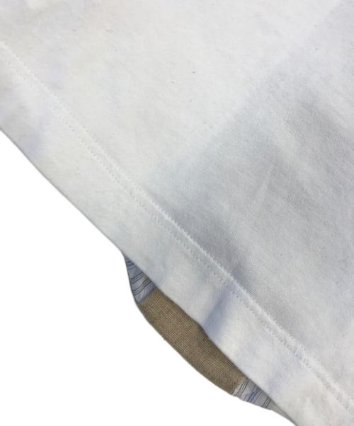 COMME des GARCONS SHIRT（コムデギャルソンシャツ）COMME des GARCONS SHIRT (コムデギャルソンシャツ) フロント切替Tシャツ ホワイト サイズ:Sの古着・服飾アイテム