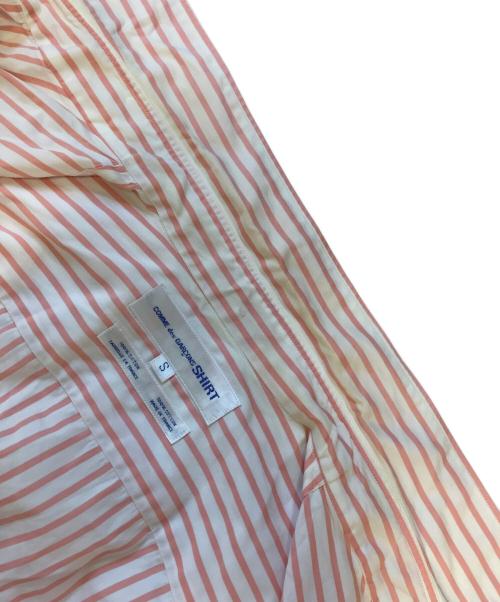 COMME des GARCONS SHIRT（コムデギャルソンシャツ）COMME des GARCONS SHIRT (コムデギャルソンシャツ) ストライプシャツ ピンク サイズ:Sの古着・服飾アイテム