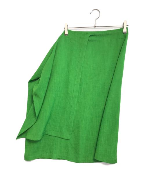 tricot COMME des GARCONS（トリココムデギャルソン）tricot COMME des GARCONS (トリココムデギャルソン) 変形スカート グリーン サイズ:Sの古着・服飾アイテム