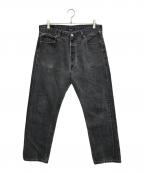 LEVI'Sリーバイス）の古着「501後染ブラックデニムパンツ」｜ブラック