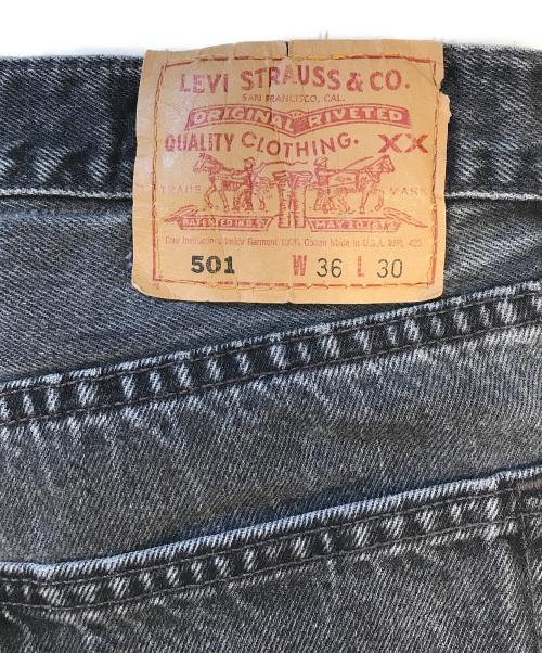 LEVI'S（リーバイス）LEVI'S (リーバイス) 501後染ブラックデニムパンツ ブラック サイズ:W36 L30の古着・服飾アイテム