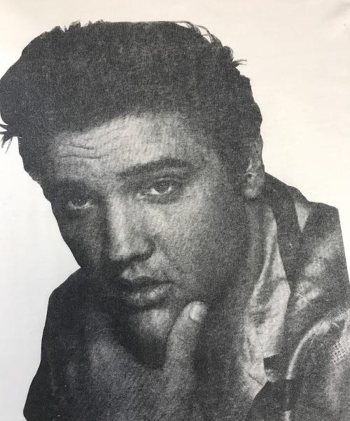 アーティストTシャツ（アーティストTシャツ）アーティストTシャツ (アーティストTシャツ) ELVIS PRESLEY(エルヴィス・プレスリー) アーティストTシャツ ホワイト サイズ:Lの古着・服飾アイテム