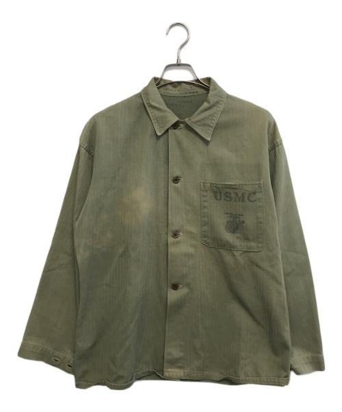 USMC（ユーエスエムシー）USMC (ユーエスエムシー) P-41 HBTジャケット グリーン サイズ:表記なしの古着・服飾アイテム