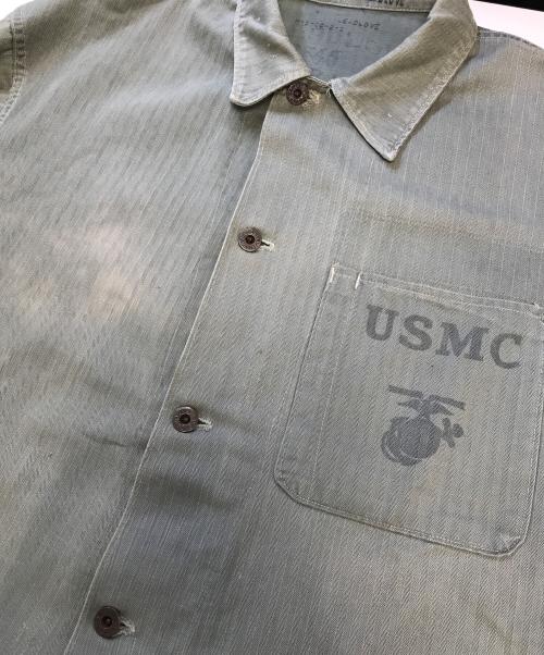 USMC（ユーエスエムシー）USMC (ユーエスエムシー) P-41 HBTジャケット グリーン サイズ:表記なしの古着・服飾アイテム