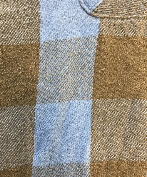 FIVE BROTHER（ファイブブラザー）FIVE BROTHER (ファイブブラザー) チェックネルシャツ ブルー×ブラック サイズ:XLの古着・服飾アイテム