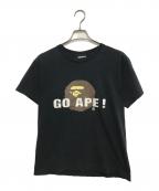 A BATHING APEアベイシングエイプ）の古着「プリントTシャツ」｜ブラック