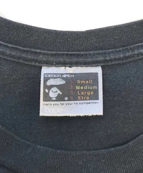 A BATHING APE（アベイシングエイプ）A BATHING APE (アベイシングエイプ) プリントTシャツ ブラック サイズ:Mの古着・服飾アイテム