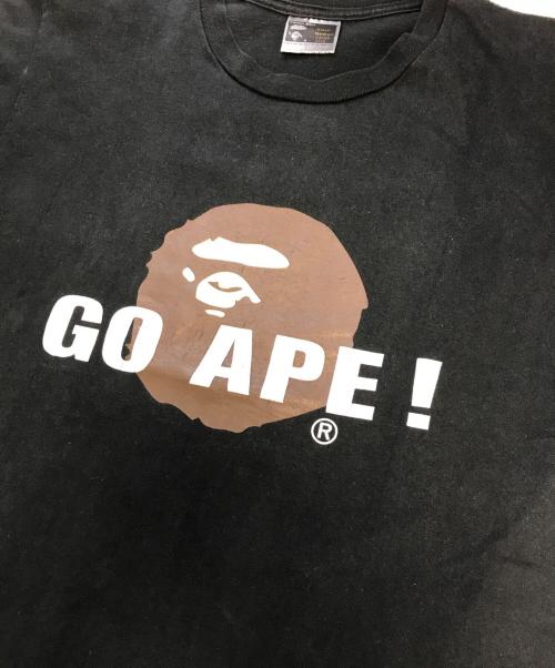 A BATHING APE（アベイシングエイプ）A BATHING APE (アベイシングエイプ) プリントTシャツ ブラック サイズ:Mの古着・服飾アイテム