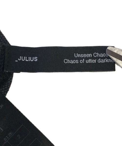 JULIUS（ユリウス）JULIUS (ユリウス) GRAPHICAL JACQUARD KNIT KNIT LONG SLEEVE T-SHIRTS ブラック サイズ:2の古着・服飾アイテム