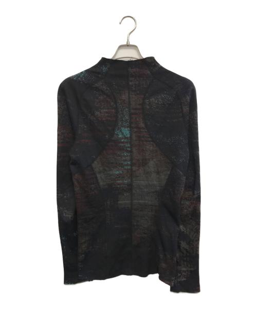 JULIUS（ユリウス）JULIUS (ユリウス) GRAPHICAL JACQUARD KNIT KNIT LONG SLEEVE T-SHIRTS ブラック サイズ:2の古着・服飾アイテム