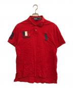 POLO RALPH LAURENポロ・ラルフローレン）の古着「国旗ビッグポニーポロシャツ」｜レッド