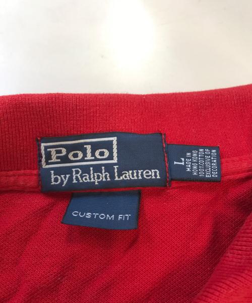 POLO RALPH LAUREN（ポロ・ラルフローレン）POLO RALPH LAUREN (ポロ・ラルフローレン) 国旗ビッグポニーポロシャツ レッド サイズ:XLの古着・服飾アイテム