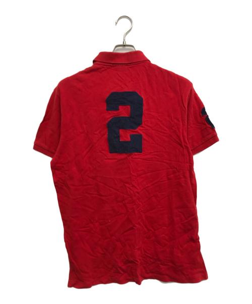 POLO RALPH LAUREN（ポロ・ラルフローレン）POLO RALPH LAUREN (ポロ・ラルフローレン) 国旗ビッグポニーポロシャツ レッド サイズ:XLの古着・服飾アイテム