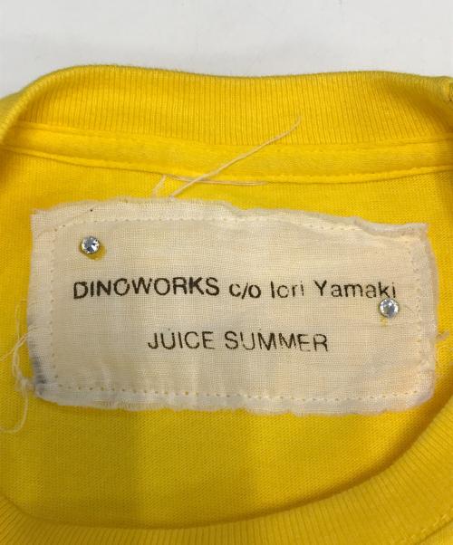 Dinoworks c/o Iori Yamaki（ディノワークスシーオーイオリヤマキ）Dinoworks c/o Iori Yamaki (ディノワークスシーオーイオリヤマキ) FLOAT TEE イエロー サイズ:表記なしの古着・服飾アイテム