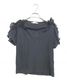 COMME des GARCONS（コムデギャルソン）の古着「フリルカットソー」｜ブラック