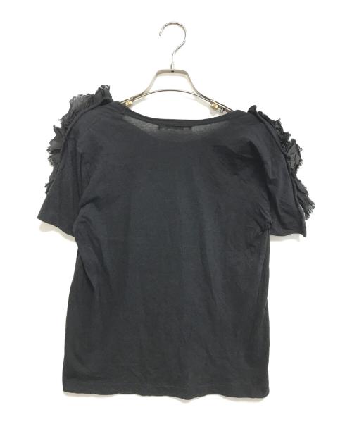 COMME des GARCONS（コムデギャルソン）COMME des GARCONS (コムデギャルソン) フリルカットソー ブラック サイズ:Mの古着・服飾アイテム