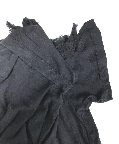 COMME des GARCONS（コムデギャルソン）COMME des GARCONS (コムデギャルソン) フリルカットソー ブラック サイズ:Mの古着・服飾アイテム