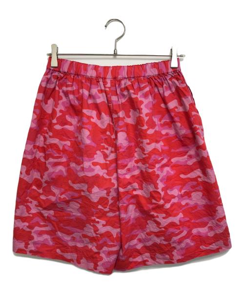 COMME des GARCONS GIRL（コムデギャルソンガール）COMME des GARCONS GIRL (コムデギャルソンガール) カモ柄ショートパンツ ピンク サイズ:Sの古着・服飾アイテム