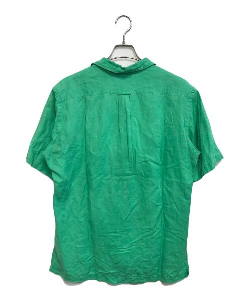 POLO RALPH LAUREN（ポロ・ラルフローレン）POLO RALPH LAUREN (ポロ・ラルフローレン) リネンシルクオープンカラーシャツ グリーン サイズ:Sの古着・服飾アイテム