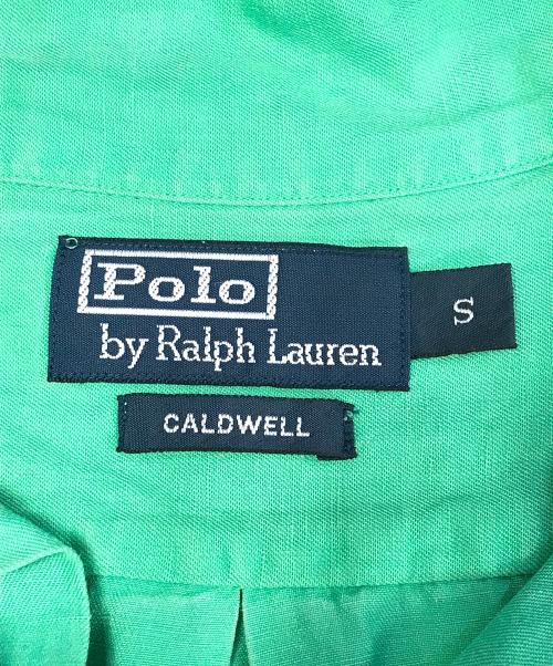 POLO RALPH LAUREN（ポロ・ラルフローレン）POLO RALPH LAUREN (ポロ・ラルフローレン) リネンシルクオープンカラーシャツ グリーン サイズ:Sの古着・服飾アイテム