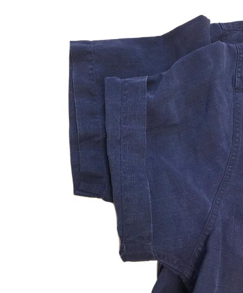 POLO RALPH LAUREN（ポロ・ラルフローレン）POLO RALPH LAUREN (ポロ・ラルフローレン) シルクリネンオープンカラーシャツ ネイビー サイズ:Mの古着・服飾アイテム
