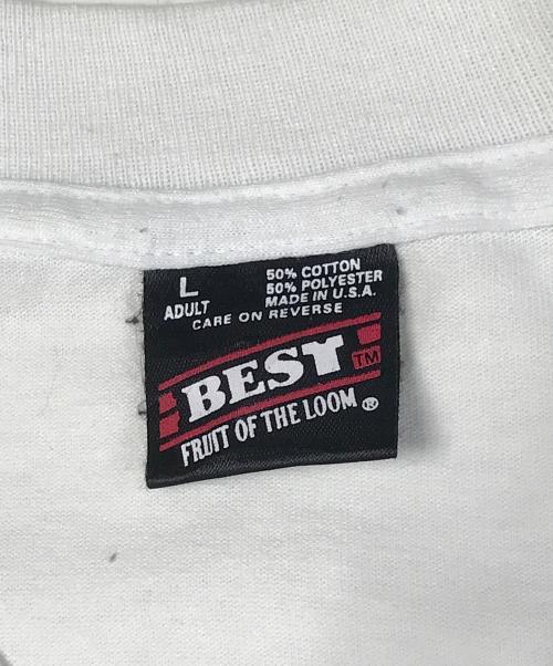 FRUIT OF THE LOOM（フルーツオブザルーム）FRUIT OF THE LOOM (フルーツオブザルーム) 90s JOE CASTILLO(ジョー・カスティーヨ)　キリストプリントアートTシャツ ホワイト サイズ:Lの古着・服飾アイテム
