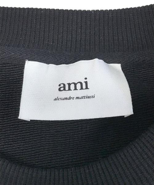 AMI Alexandre Mattiussi（アミアレクサンドルマテュッシ）AMI Alexandre Mattiussi (アミアレクサンドルマテュッシ) スモールハート AMI DE COEUR スウェット ブラック サイズ:Lの古着・服飾アイテム