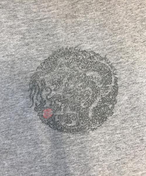 project dragon（プロジェクトドラゴン）project dragon (プロジェクトドラゴン) プリントTシャツ グレー サイズ:Lの古着・服飾アイテム