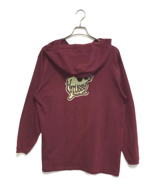 stussy（ステューシー）stussy (ステューシー) Mr.BlobプリントTシャツ ボルドー サイズ:Lの古着・服飾アイテム