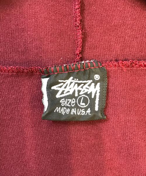 stussy（ステューシー）stussy (ステューシー) Mr.BlobプリントTシャツ ボルドー サイズ:Lの古着・服飾アイテム