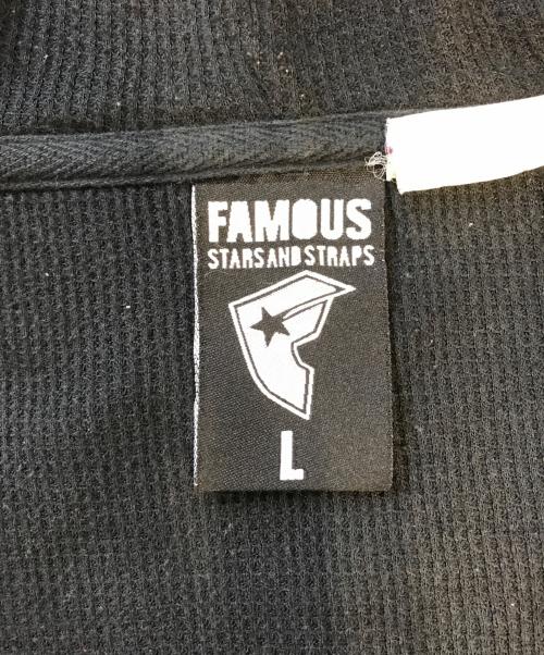 FAMOUS STARSAND STRAPS（フェイマス・スターズ・アンド・ストラップス）FAMOUS STARSAND STRAPS (フェイマス・スターズ・アンド・ストラップス) スカルプリントパーカー ブラック サイズ:Lの古着・服飾アイテム
