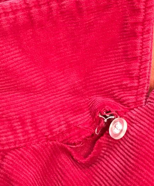 VINTAGE（ヴィンテージ）VINTAGE (ヴィンテージ) オープンカラーコーデュロイシャツ レッド サイズ:表記なしの古着・服飾アイテム