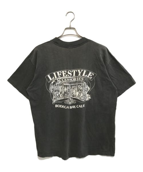 モーターサイクルTシャツ（モーターサイクルTシャツ）モーターサイクルTシャツ (モーターサイクルTシャツ) 80s HARLEY-DAVIDSON(ハーレーダビッドソン) モーターサイクルTシャツ ブラック サイズ:XXLの古着・服飾アイテム