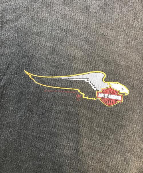 モーターサイクルTシャツ（モーターサイクルTシャツ）モーターサイクルTシャツ (モーターサイクルTシャツ) 80s HARLEY-DAVIDSON(ハーレーダビッドソン) モーターサイクルTシャツ ブラック サイズ:XXLの古着・服飾アイテム