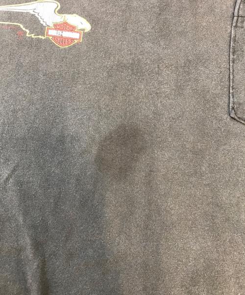 モーターサイクルTシャツ（モーターサイクルTシャツ）モーターサイクルTシャツ (モーターサイクルTシャツ) 80s HARLEY-DAVIDSON(ハーレーダビッドソン) モーターサイクルTシャツ ブラック サイズ:XXLの古着・服飾アイテム