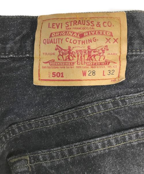 LEVI'S（リーバイス）LEVI'S (リーバイス) 501 先染めブラックデニム ブラック サイズ:W28 L32の古着・服飾アイテム